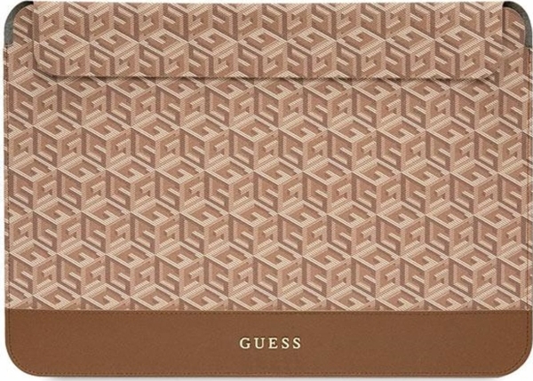 Etui     Sleeve Gucs14hgcfsew 14" Brown Brown Gcube Stripes fra Guess