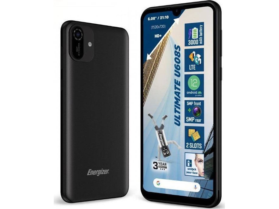 Smartphone   Ultimate U608s   Smartphone 2gb Ram 32gb 6.08" 4g Dual Sim Eu (black) fra Energizer